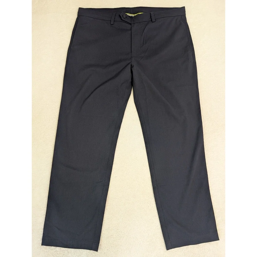 Tasc Mens 38x30 Motion Pant Straight Fit Blue Bamboo Viscose Stretch Water Resis